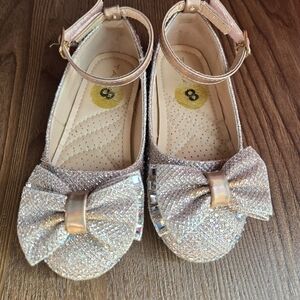 Sparkle ballet flats for toddler size 8